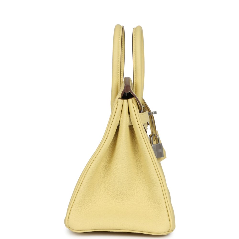 Hermes Birkin 25 Jaune Poussin Togo Palladium Hardware - Image 3
