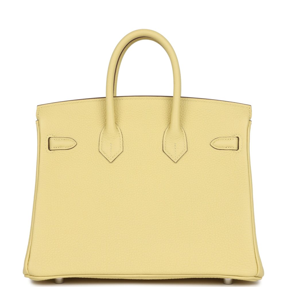 Hermes Birkin 25 Jaune Poussin Togo Palladium Hardware - Image 4
