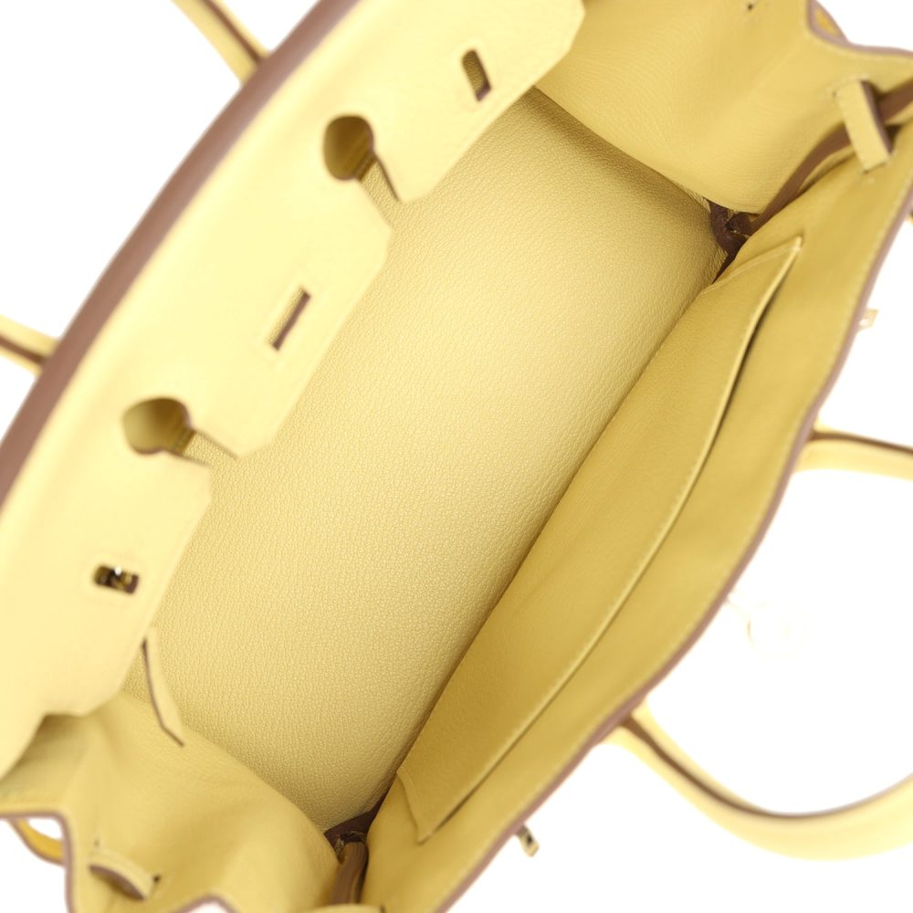 Hermes Birkin 25 Jaune Poussin Togo Palladium Hardware - Image 8