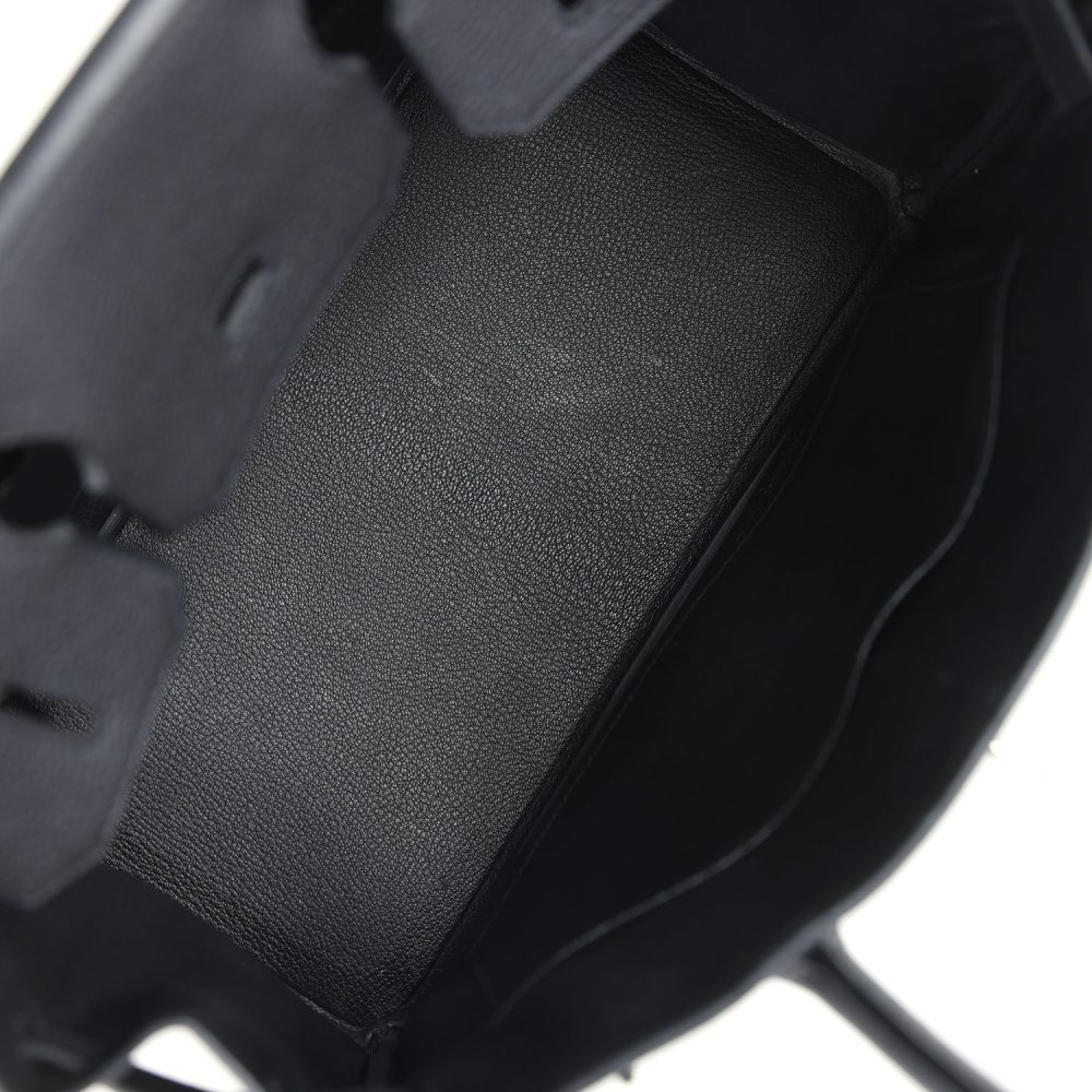 Pre-owned Hermes Birkin 30 Black Togo Palladium Hardware - Image 8