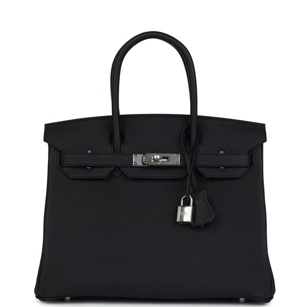 Hermes Birkin 30 Black Togo Palladium Hardware