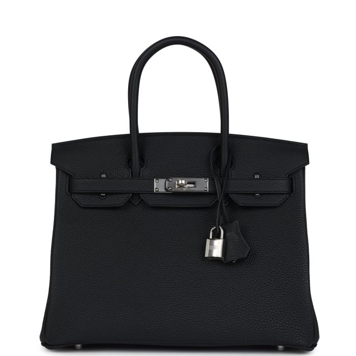 Hermes Birkin 30 Black Togo Palladium Hardware