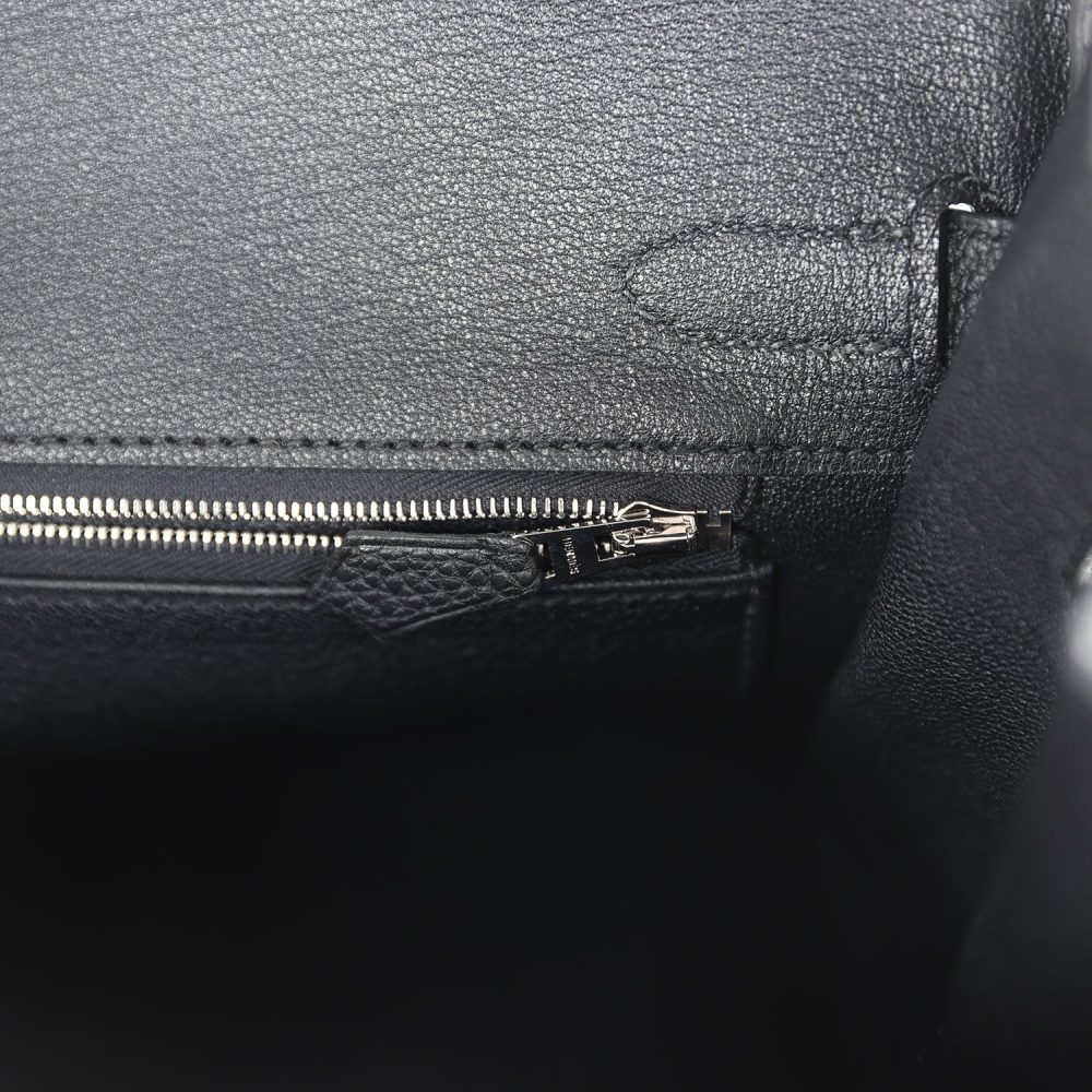 Hermes Birkin 30 Black Togo Palladium Hardware - Image 9