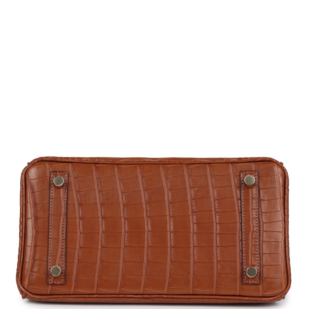 Hermes Birkin 25 Gold Matte Alligator Gold Hardware - Image 6