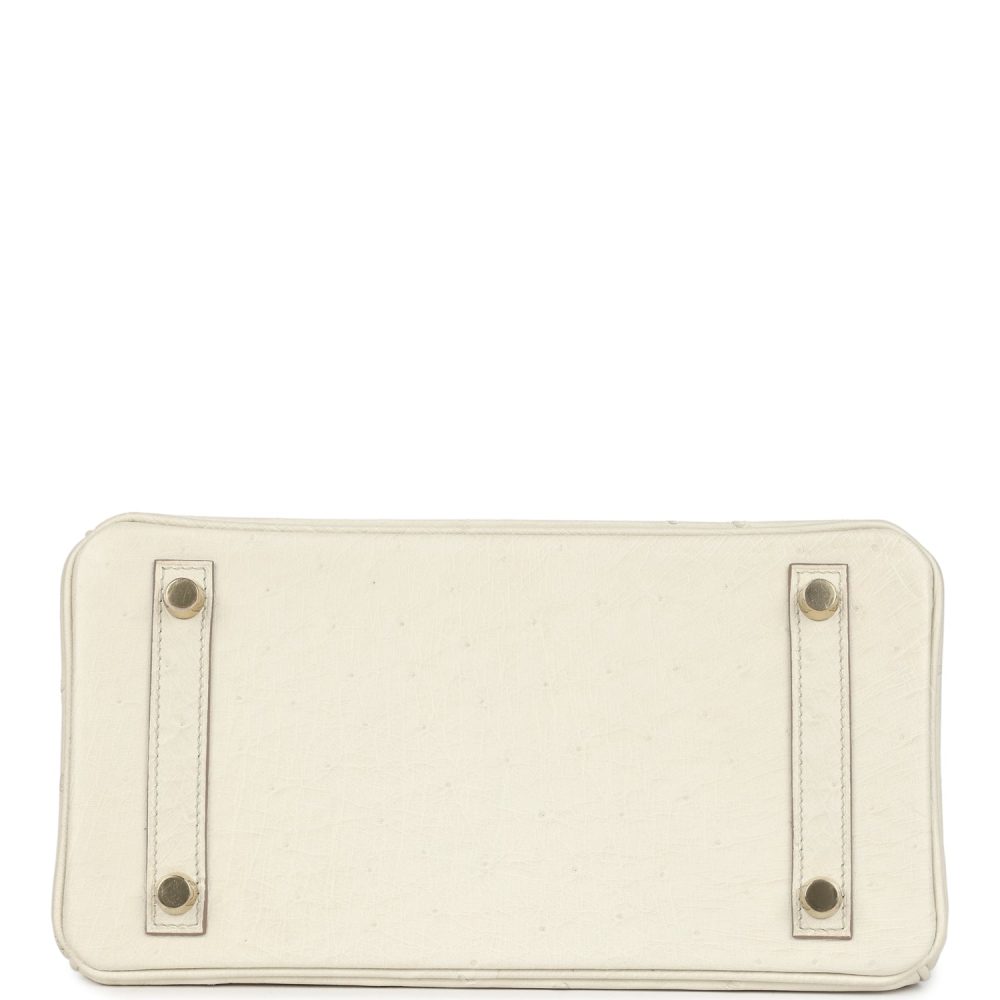 Hermes Birkin 25 Beton Ostrich Gold Hardware - Image 6