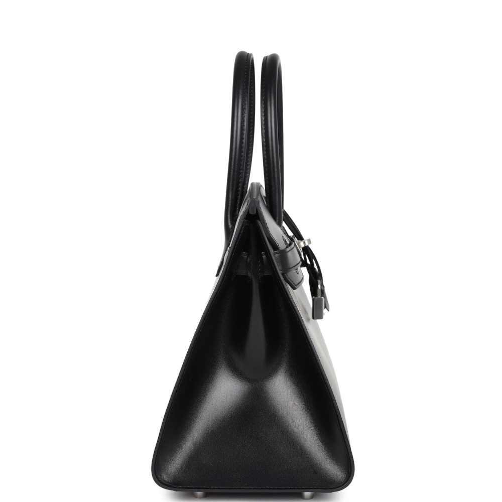 Hermes Birkin Sellier 30 Black Box Palladium Hardware - Image 3