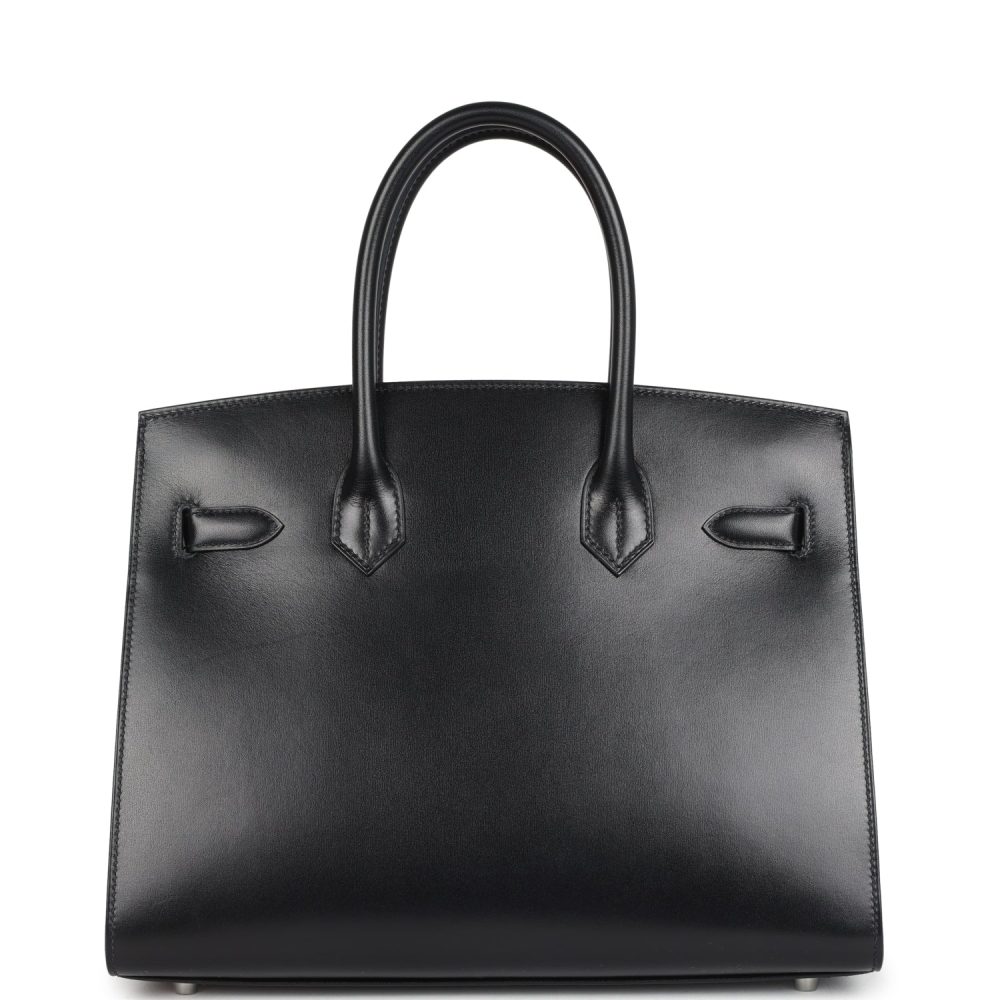 Hermes Birkin Sellier 30 Black Box Palladium Hardware - Image 4