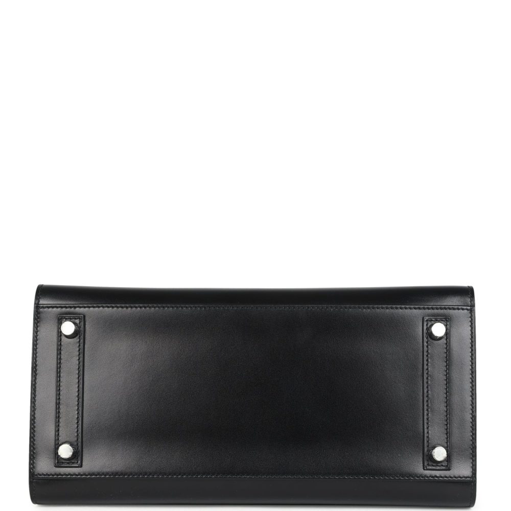 Hermes Birkin Sellier 30 Black Box Palladium Hardware - Image 6