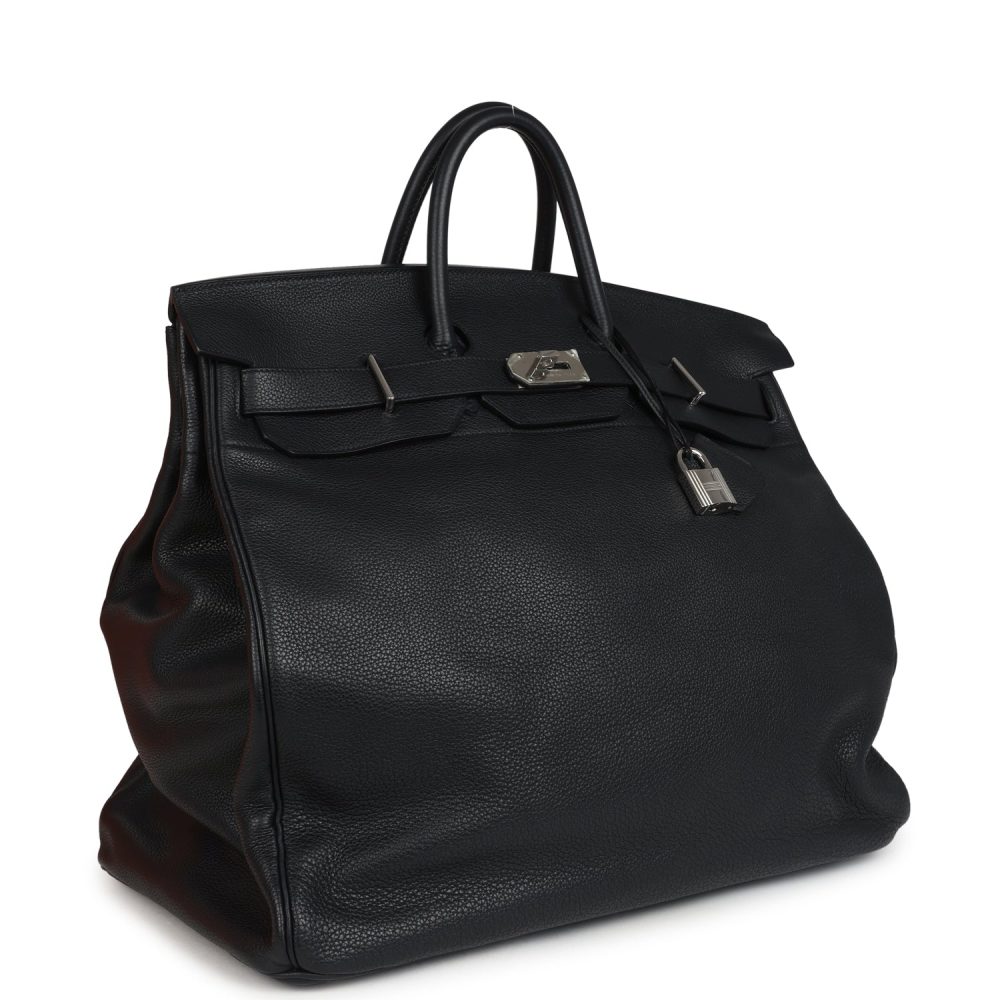 Pre-owned Hermes HAC Birkin 50 Black Togo Palladium Hardware - Image 2