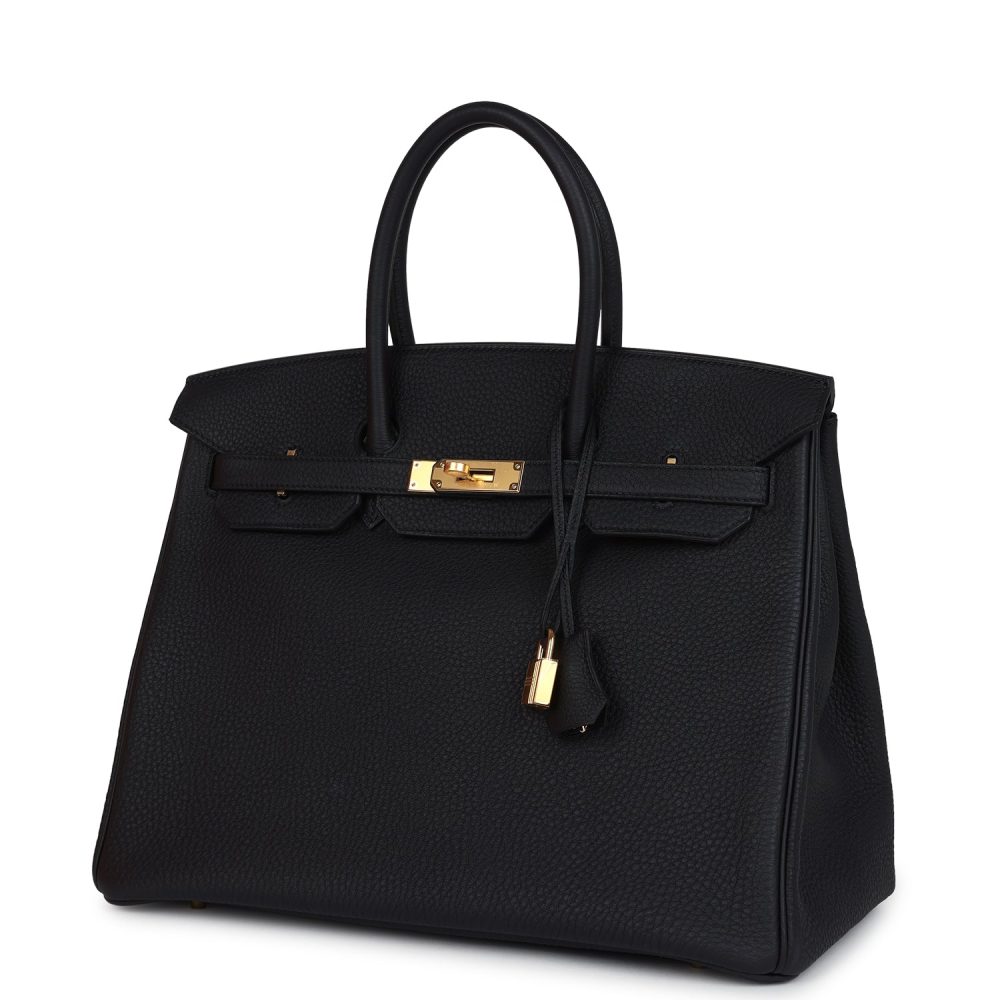 Hermes Birkin 35 Black Togo Gold Hardware - Image 3