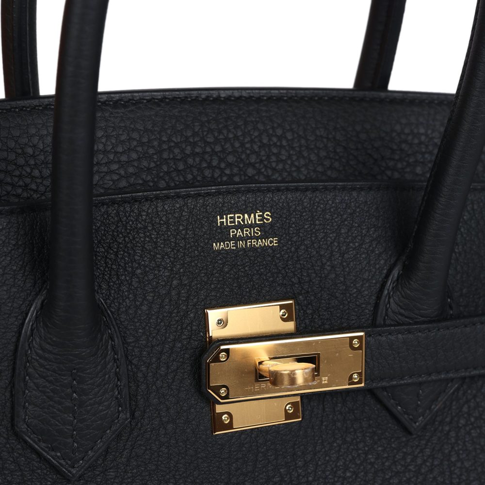 Hermes Birkin 35 Black Togo Gold Hardware - Image 7