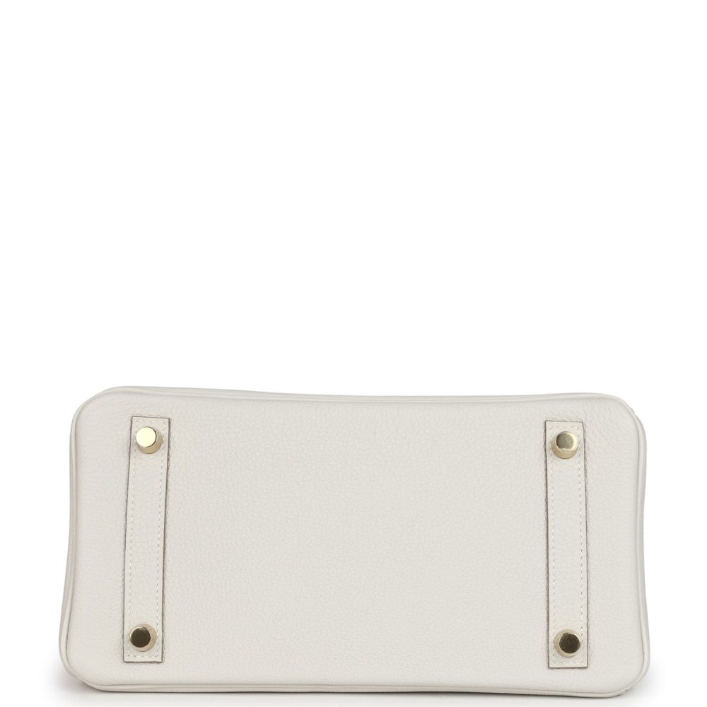 Hermes Birkin 25 Gris Pale Togo Gold Hardware - Image 6