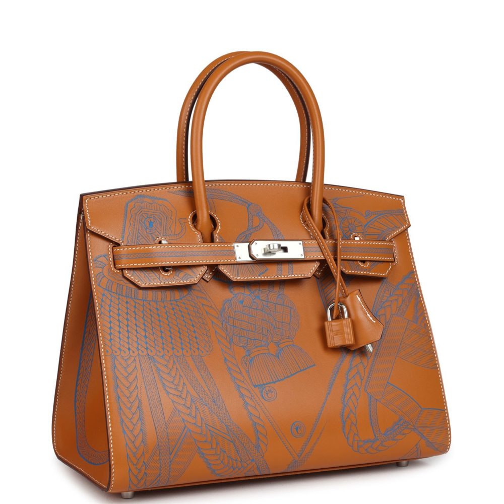 Hermes Birkin Sellier 30 "Zouaves Et Dragons" Naturel Sable Butler Palladium Hardware - Image 2