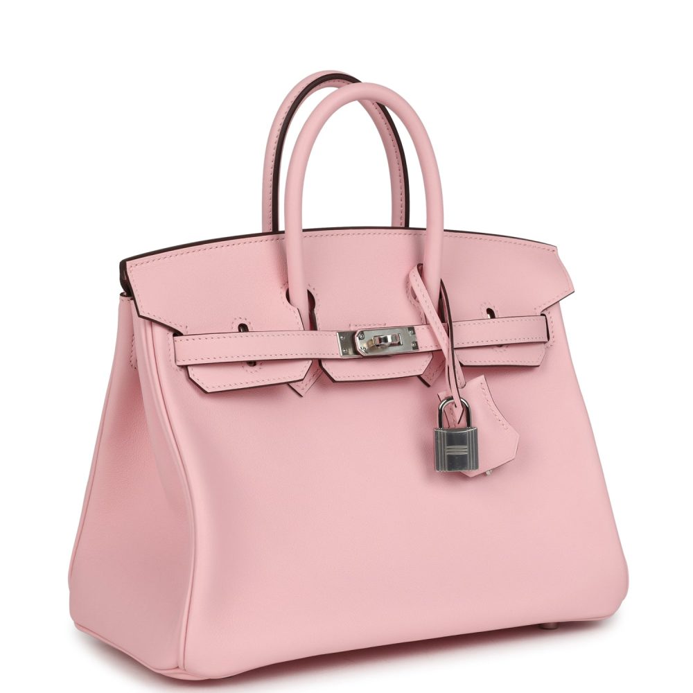 Hermes Birkin 25 Rose Sakura Swift Palladium Hardware - Image 2