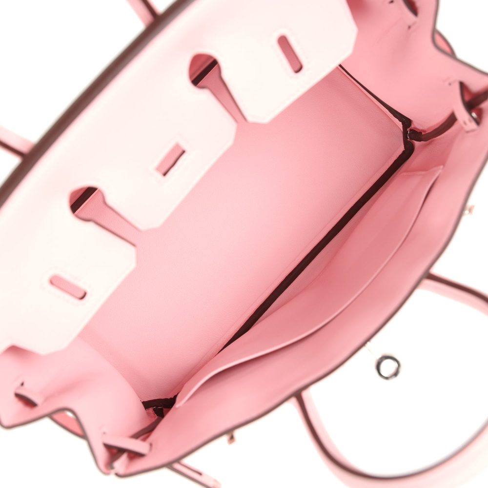 Hermes Birkin 25 Rose Sakura Swift Palladium Hardware - Image 8