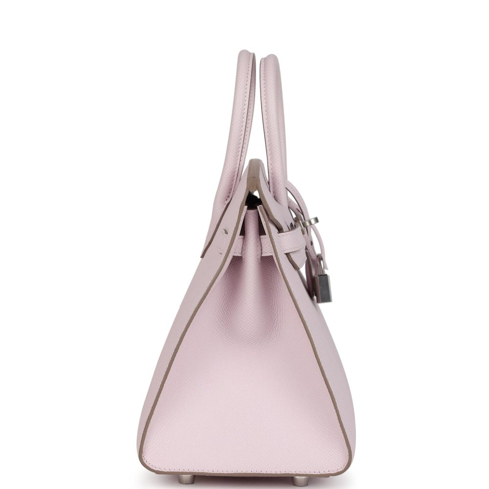 Hermes Birkin Sellier 25 Mauve Pale Epsom Palladium Hardware - Image 4