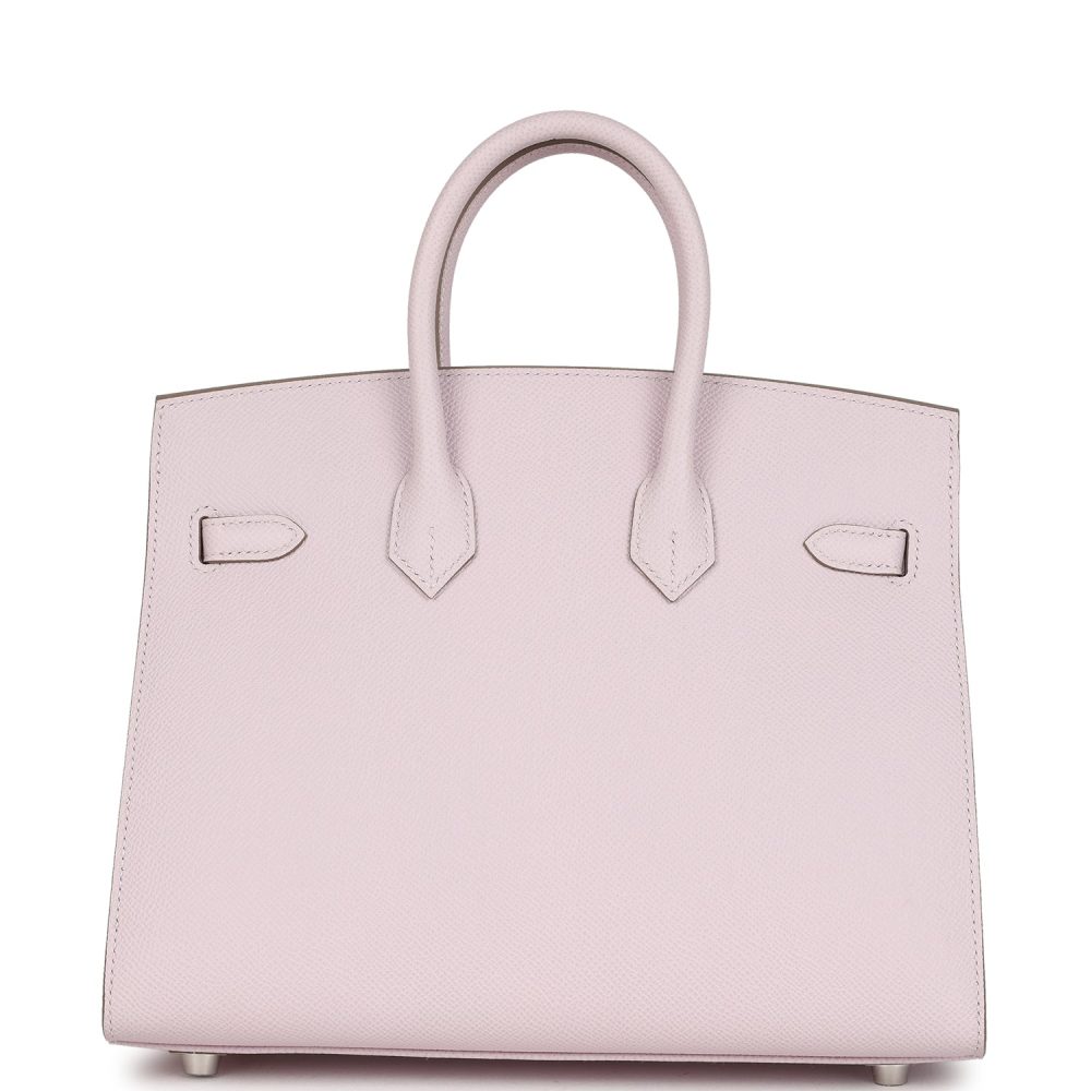 Hermes Birkin Sellier 25 Mauve Pale Epsom Palladium Hardware - Image 5