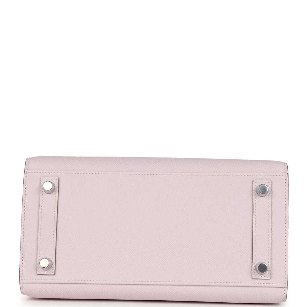 Hermes Birkin Sellier 25 Mauve Pale Epsom Palladium Hardware - Image 6