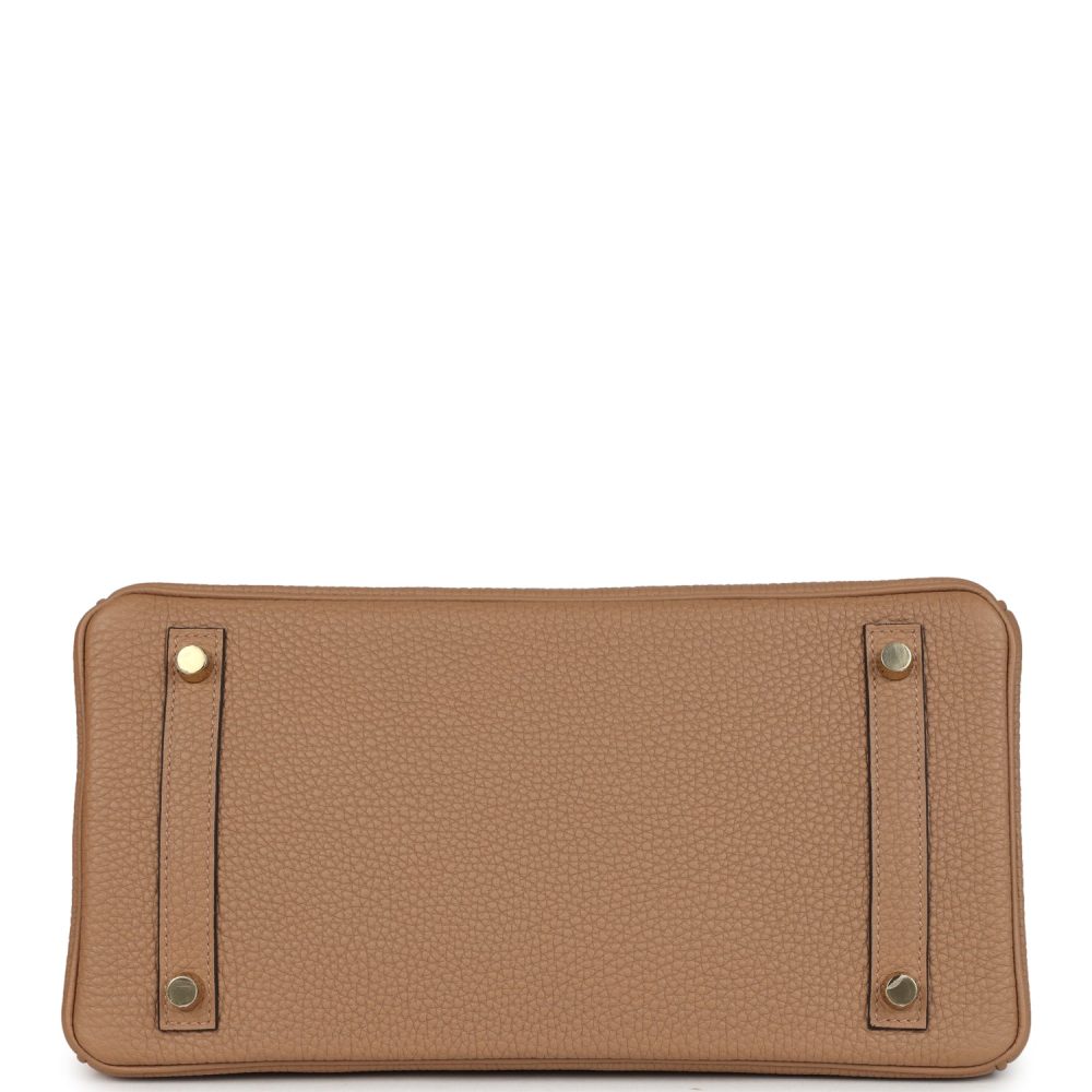 Hermes Birkin 30 Chai Matte Alligator and Togo Touch Permabrass Hardware - Image 6