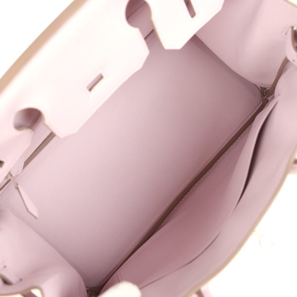 Hermes Birkin 30 Mauve Pale Clemence Palladium Hardware - Image 8