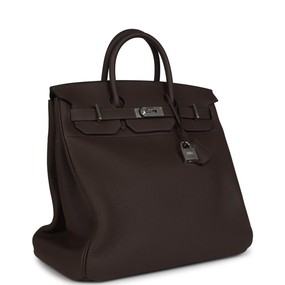 Pre-owned Hermes HAC Birkin 40 Ecorce Togo Palladium Hardware - Image 2