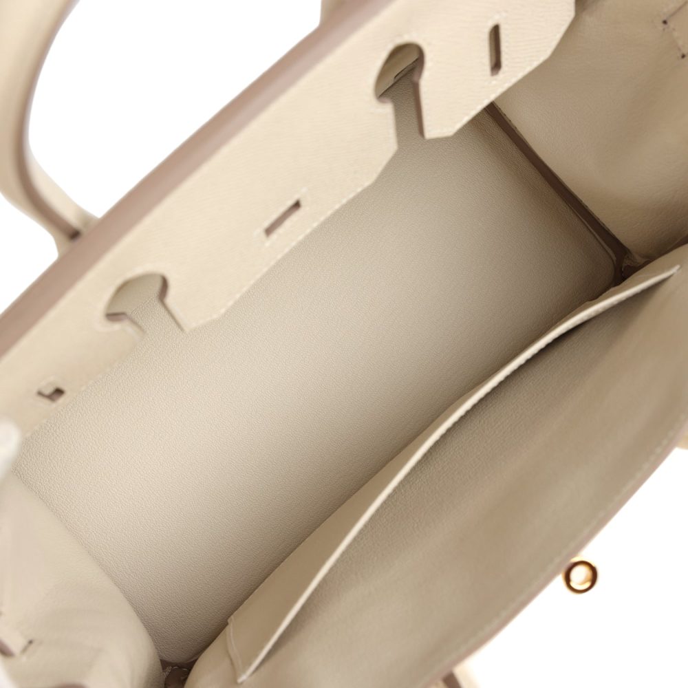 Pre-owned Hermes Birkin 30 Craie Epsom Gold Hardware - Image 8