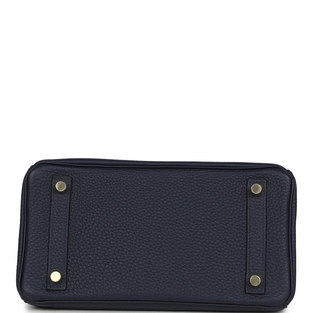 Hermes Birkin 25 Bleu Nuit Togo Gold Hardware - Image 6