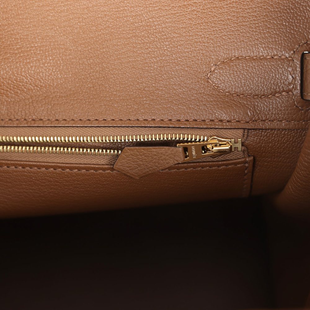 Hermes Birkin 30 Alezan Togo Gold Hardware - Image 9