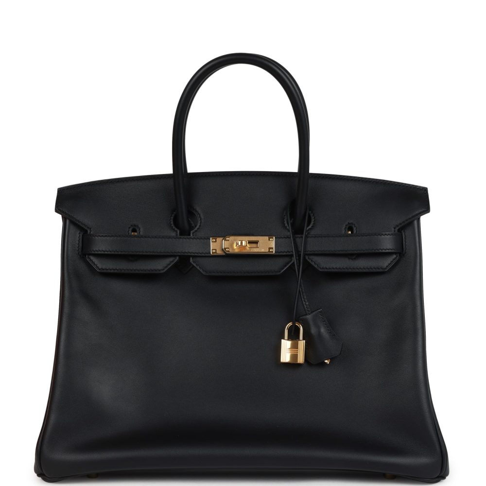 Hermes Birkin 35 Black Jonathan Gold Hardware