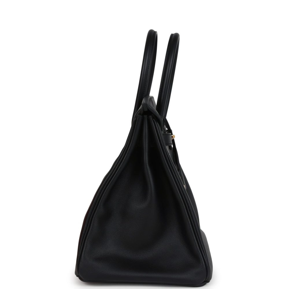 Hermes Birkin 35 Black Jonathan Gold Hardware - Image 3