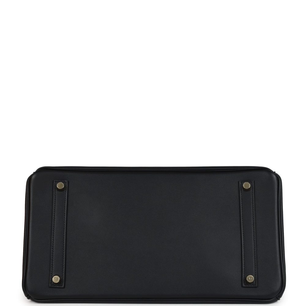 Hermes Birkin 35 Black Jonathan Gold Hardware - Image 6