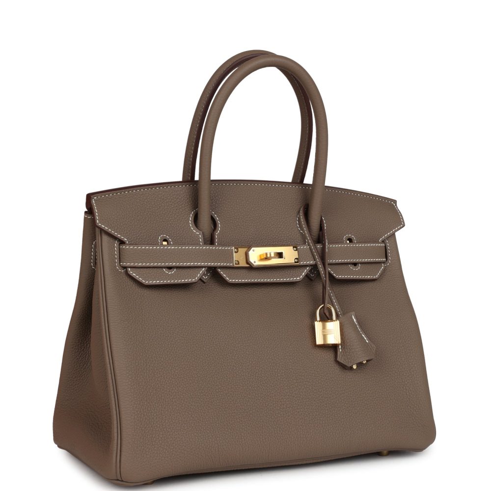 Hermes Birkin 30 Etoupe Togo Gold Hardware - Image 2