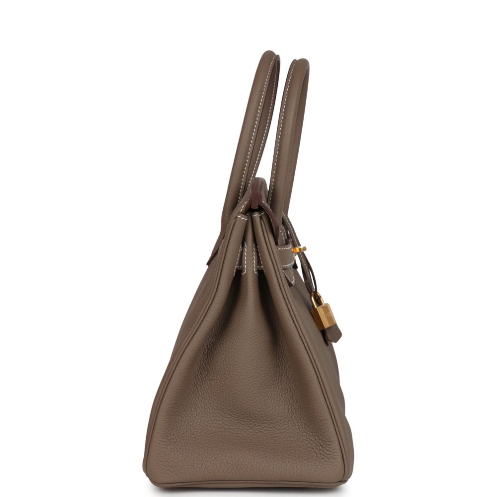 Hermes Birkin 30 Etoupe Togo Gold Hardware - Image 3