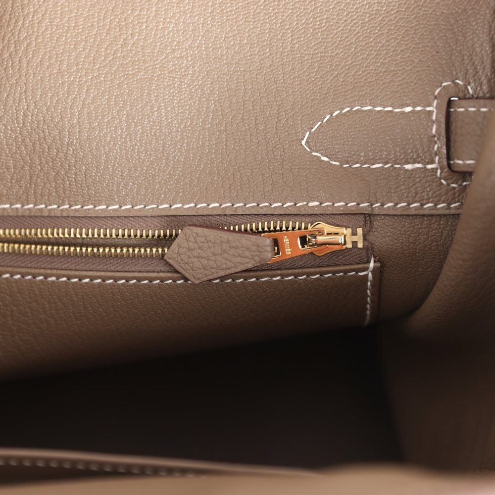 Hermes Birkin 30 Etoupe Togo Gold Hardware - Image 9