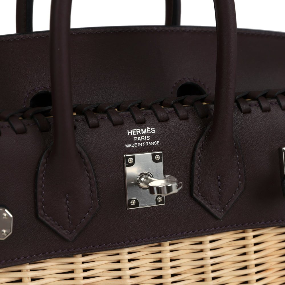 Hermes Picnic Birkin 25 Rouge Sellier Swift Palladium Hardware - Image 7
