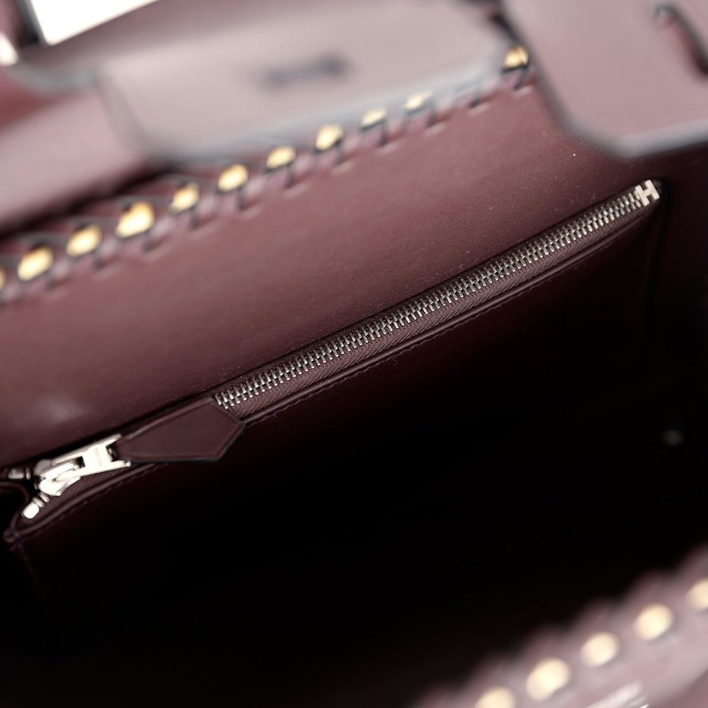 Hermes Picnic Birkin 25 Rouge Sellier Swift Palladium Hardware - Image 9
