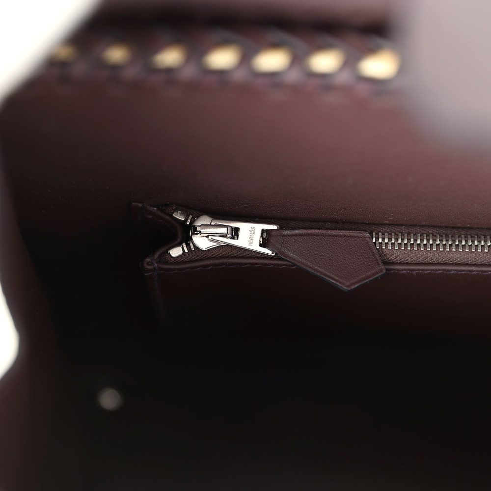 Hermes Picnic Birkin 25 Rouge Sellier Swift Palladium Hardware - Image 10