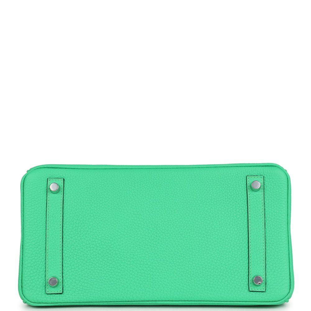 Hermes Birkin 30 Vert Comics Togo and Vert Jade Niloticus Crocodile Touch Palladium Hardware - Image 6