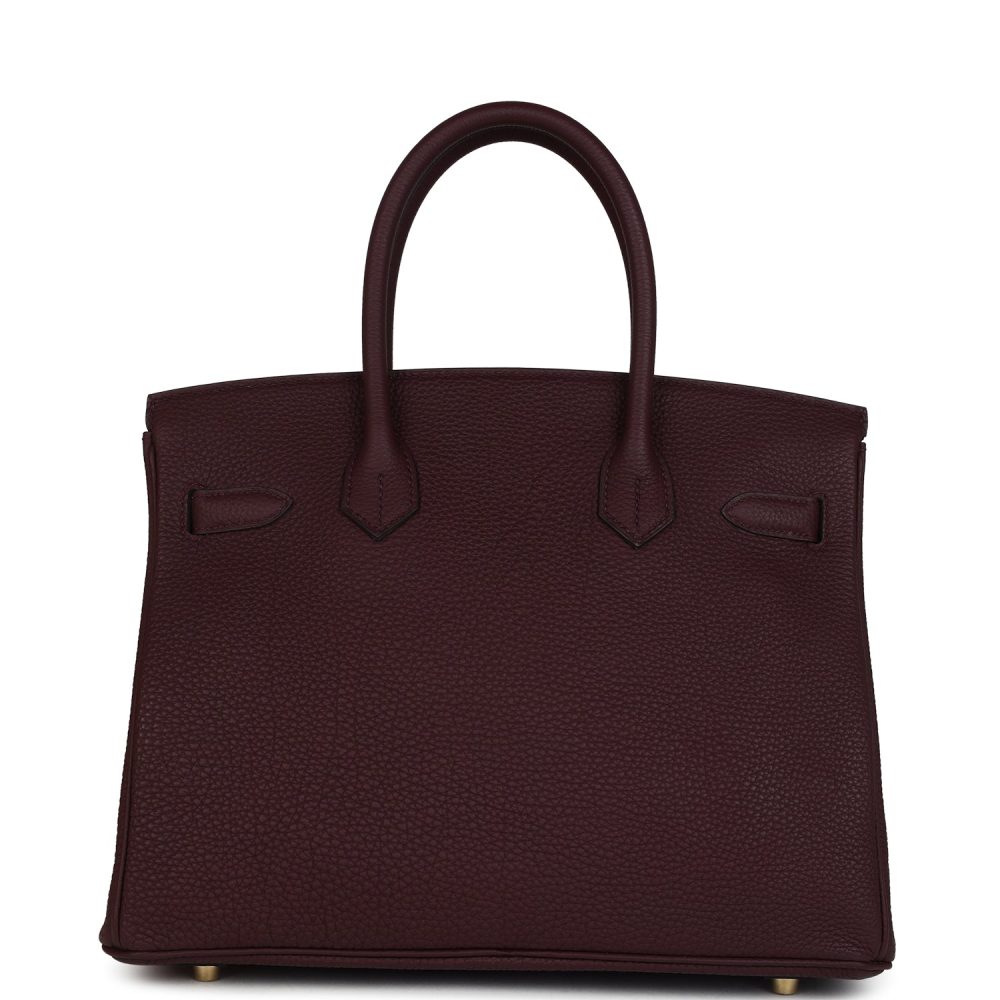 Hermes Birkin 30 Bordeaux Togo Gold Hardware - Image 4
