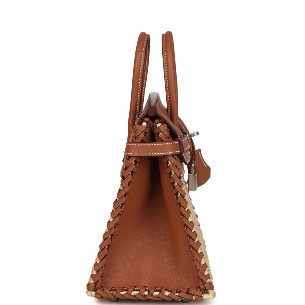 Hermes Picnic Birkin Sellier 25 Gold Swift Palladium Hardware - Image 3