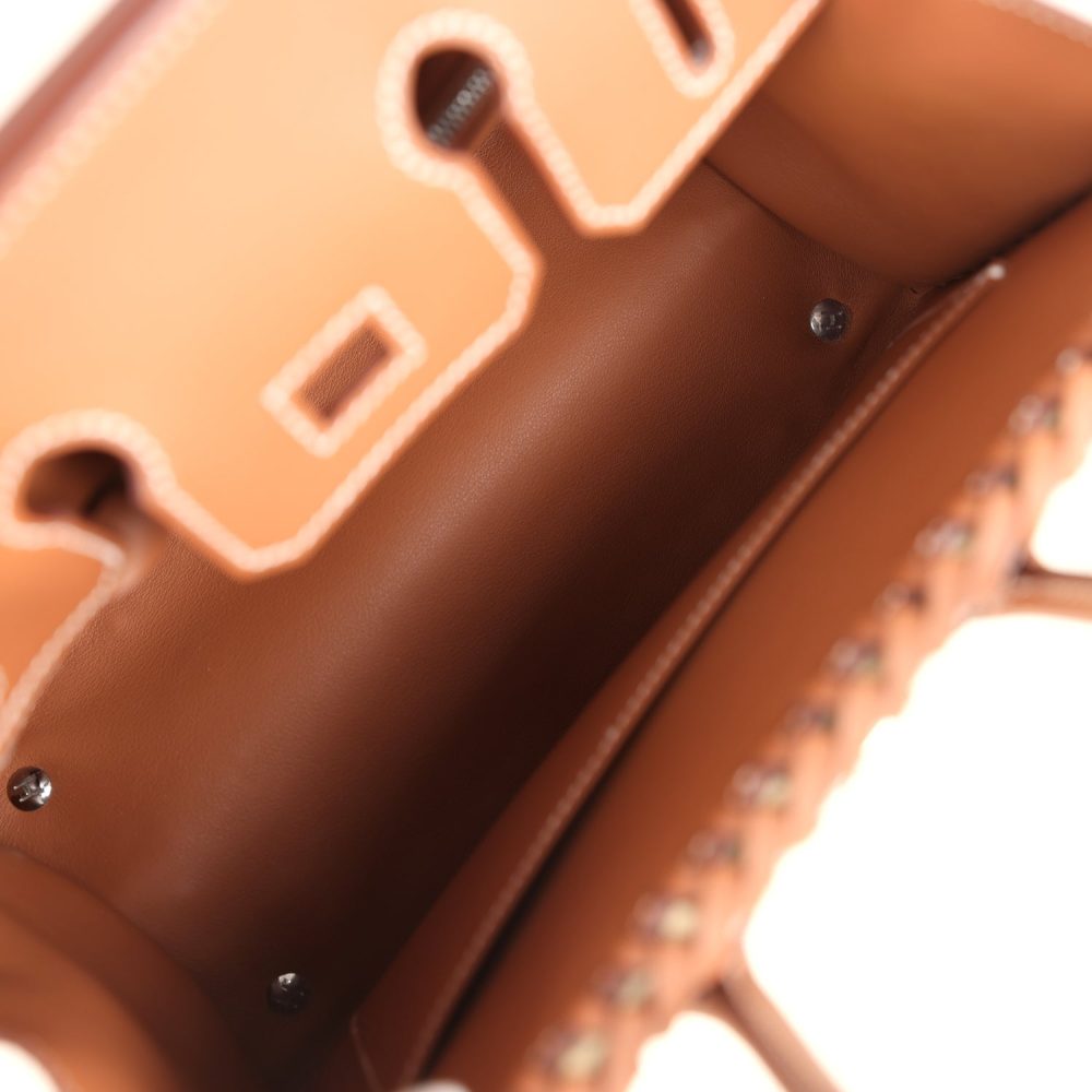 Hermes Picnic Birkin Sellier 25 Gold Swift Palladium Hardware - Image 8