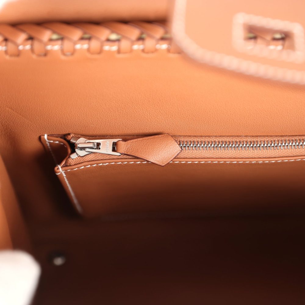 Hermes Picnic Birkin Sellier 25 Gold Swift Palladium Hardware - Image 9