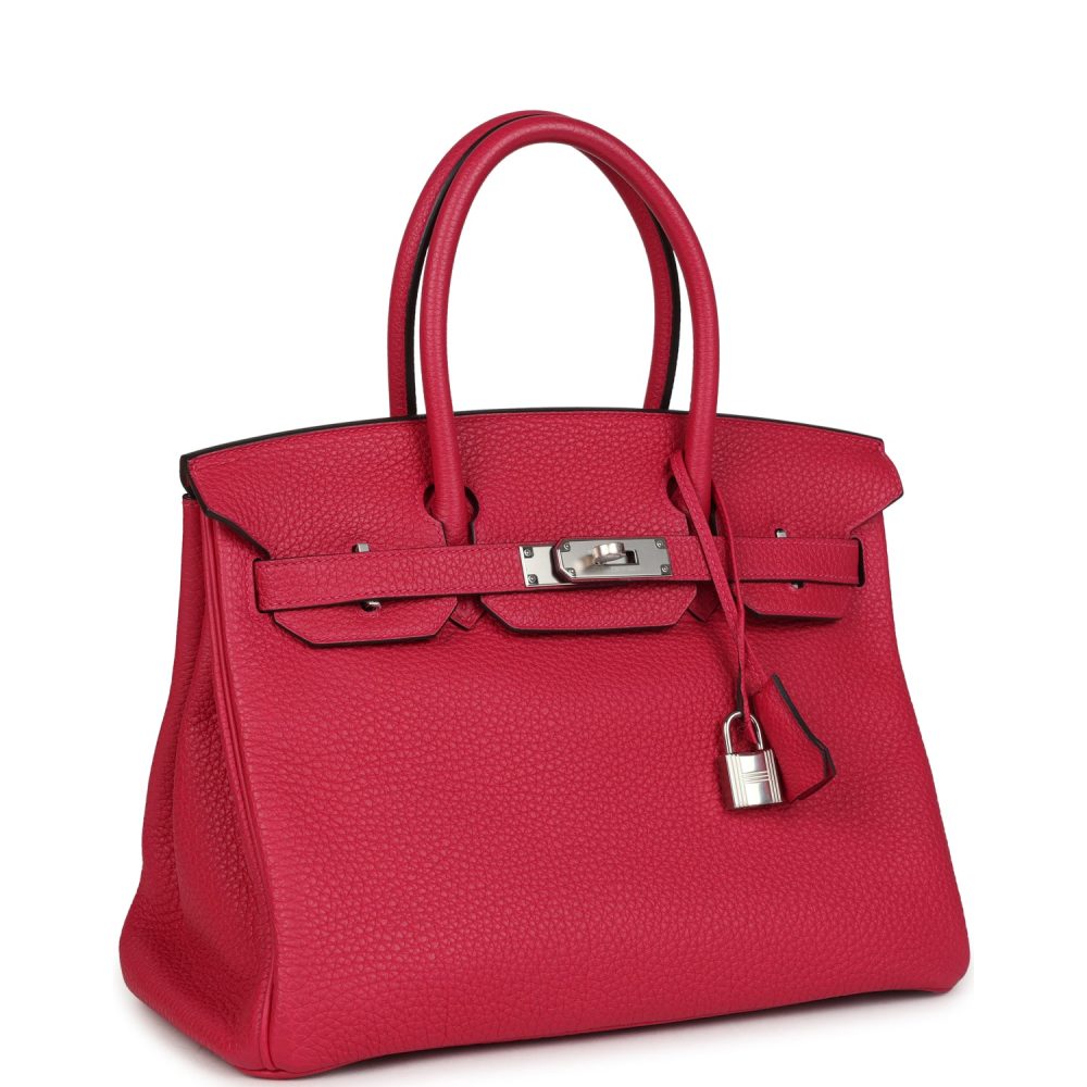 Hermes Birkin 30 Framboise Togo Palladium Hardware - Image 2