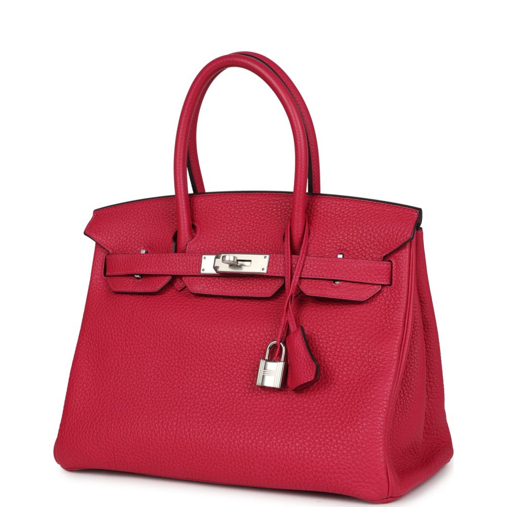 Hermes Birkin 30 Framboise Togo Palladium Hardware - Image 5