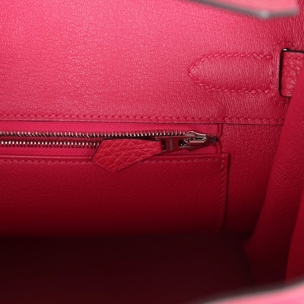 Hermes Birkin 30 Framboise Togo Palladium Hardware - Image 9