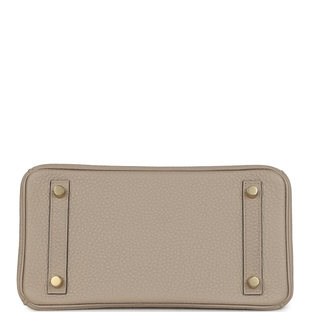 Hermes Birkin 25 Gris Tourterelle Togo Gold Hardware - Image 6