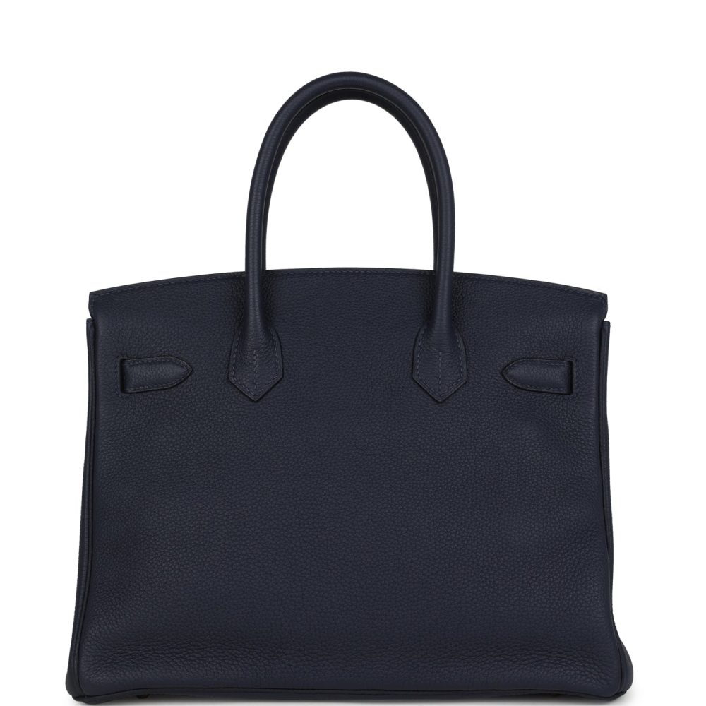 Hermes Birkin 30 Bleu Nuit Togo Rose Gold Hardware - Image 4