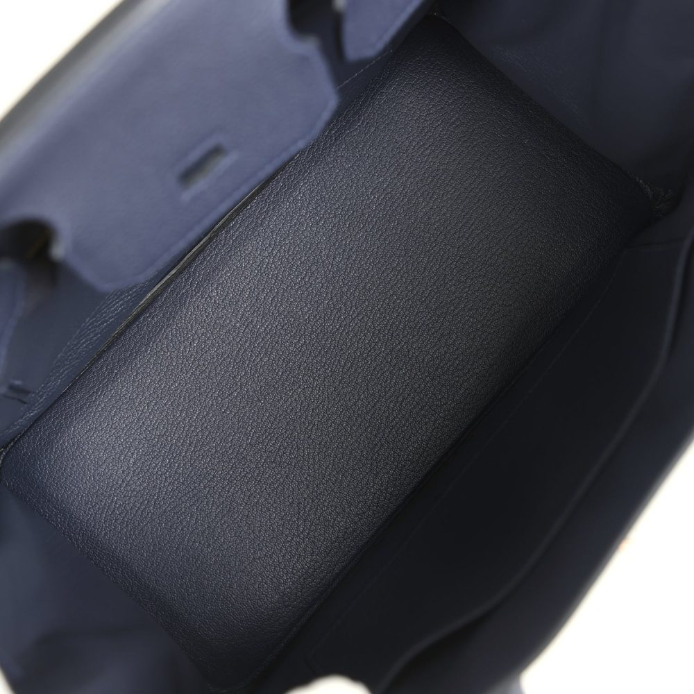 Hermes Birkin 30 Bleu Nuit Togo Rose Gold Hardware - Image 8