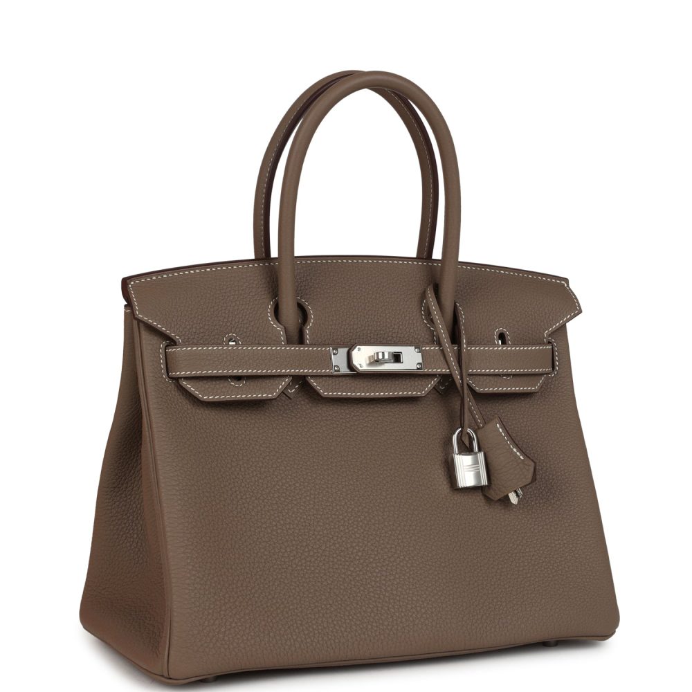 Hermes Birkin 30 Etoupe Togo Palladium Hardware - Image 2
