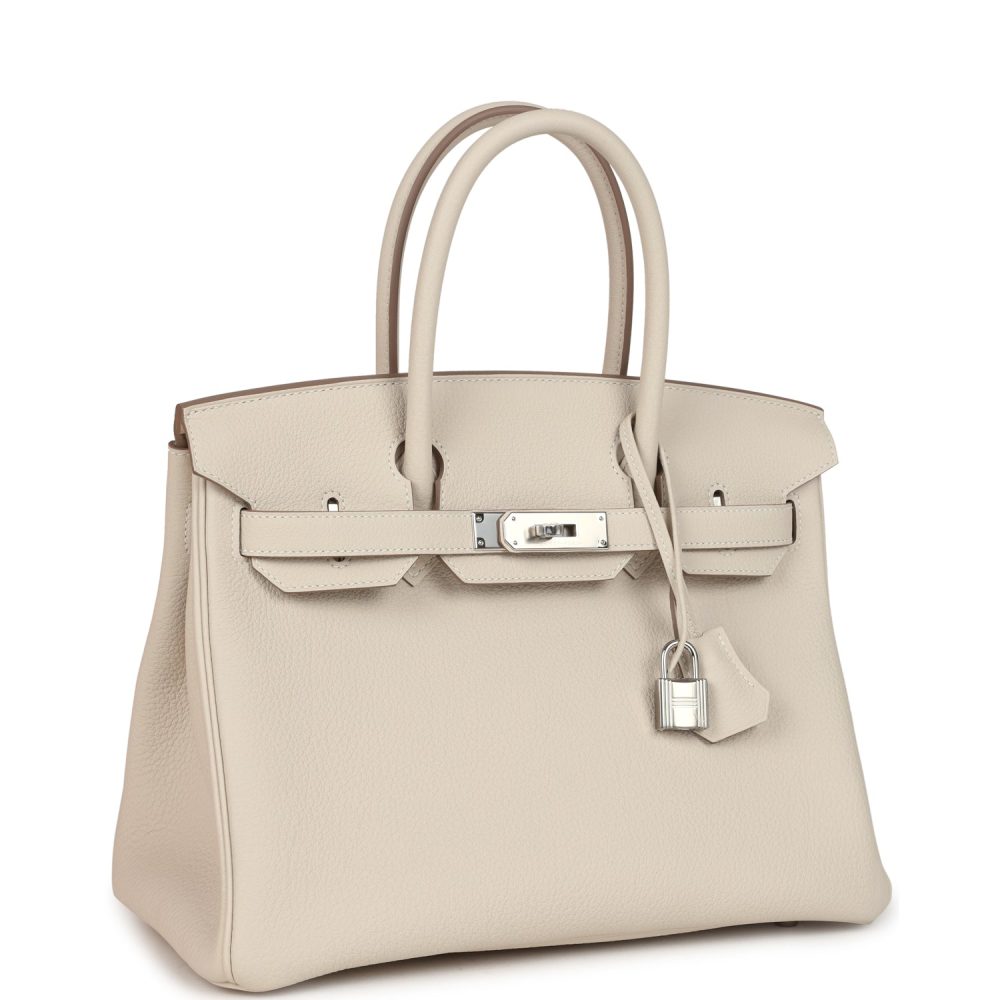 Hermes Birkin 30 Craie Togo Palladium Hardware - Image 2